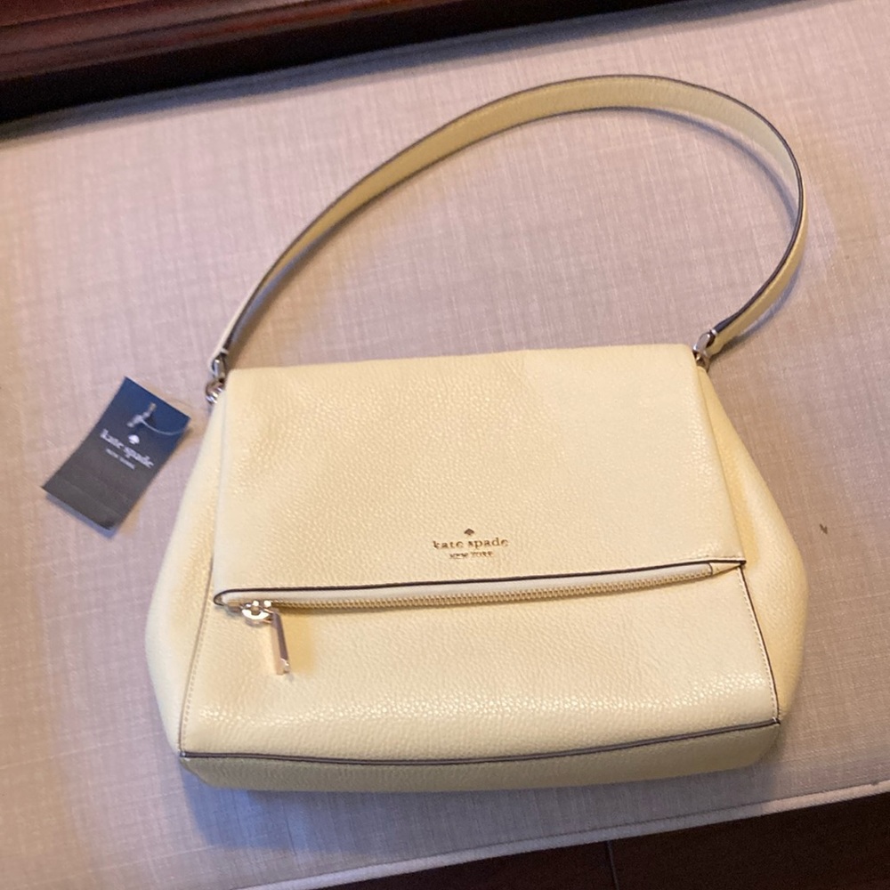 Kate Spade yellow handbag with tags